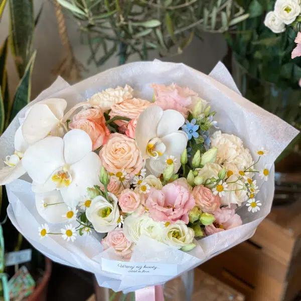 Elegancki bukiet ze storczykiem