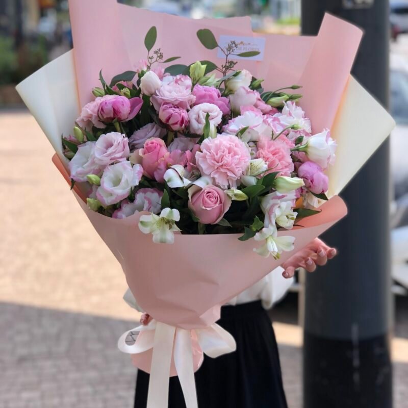 Bukiet w pastelowej kolorystyce