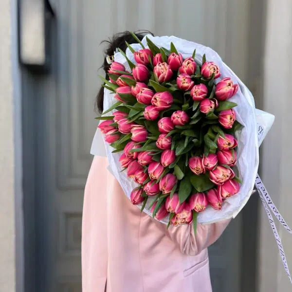 Bukiet z 50 tulipanów