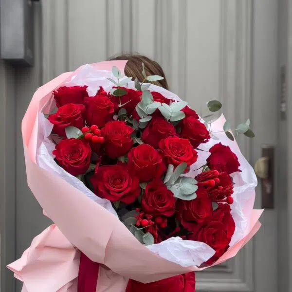 Bukiet czerwonych róż