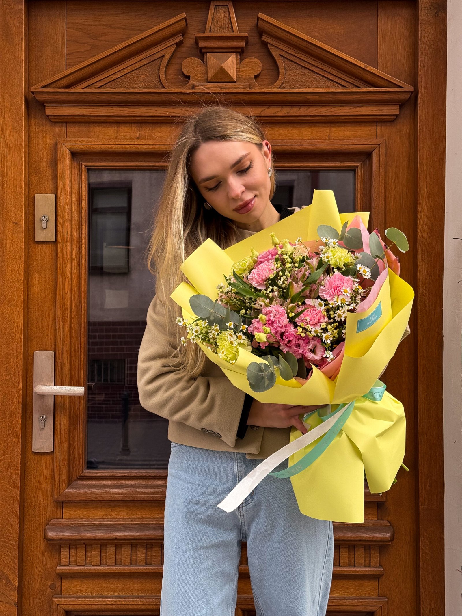 średni bukiet w pastelowych odcieniach - obrazek 4