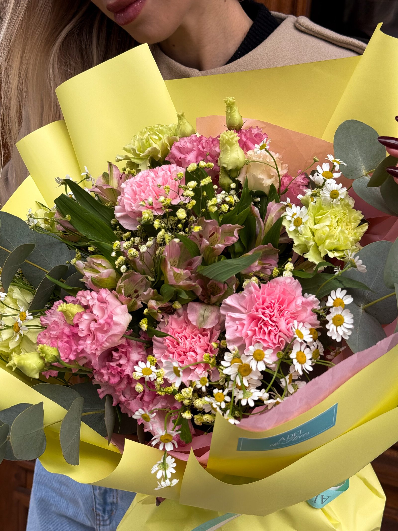 średni bukiet w pastelowych odcieniach - obrazek 2