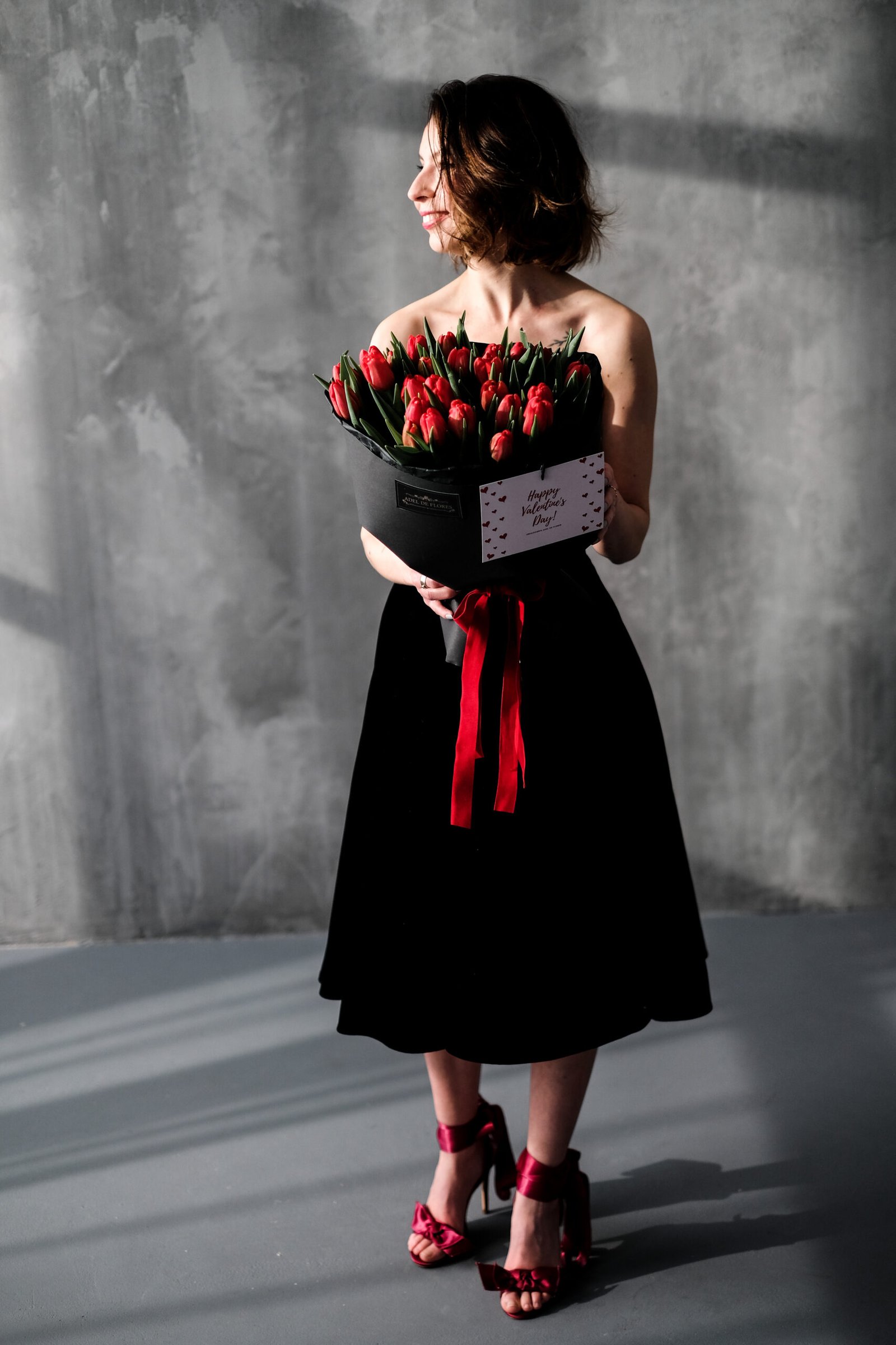 Bukiet czerwonych tulipanów