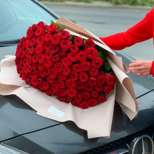 Bukiet czerwonych róż