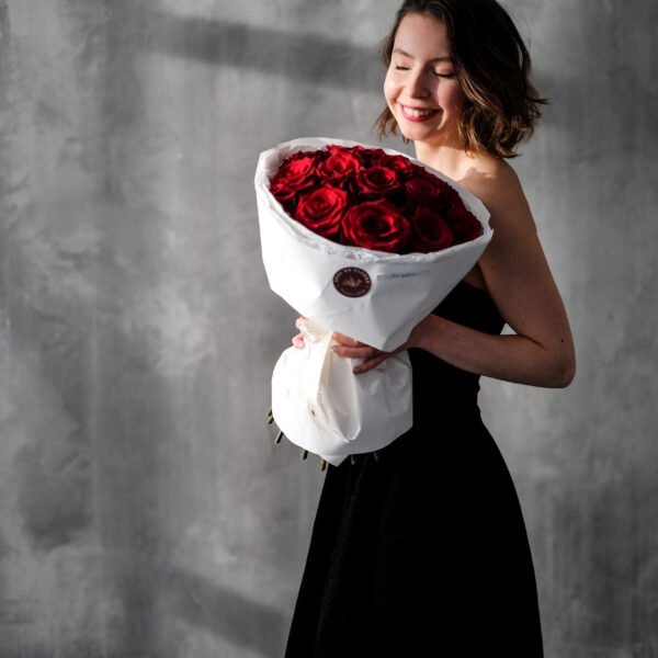 Bukiet z czerwonych róż